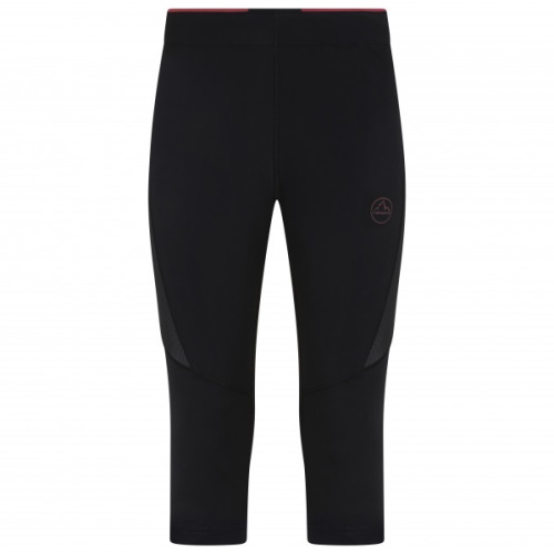 Women's Triumph Tight 3 4 La Sportiva UK Black Red Plum