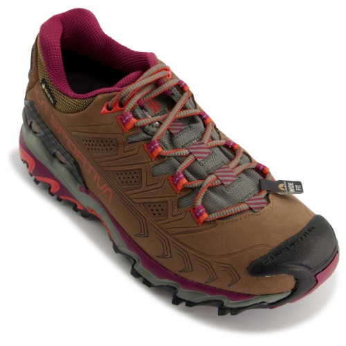 Women's Ultra Raptor Ii Leather Wide Gtx La Sportiva UK Taupe Red Plum