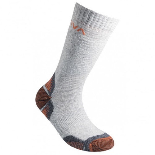 Kid's Mountain Socks Carbon Lily Orange La Sportiva UK