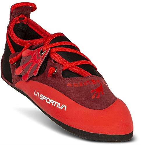 Kids Stickit Rock Climbing Shoe Chili Poppy La Sportiva UK