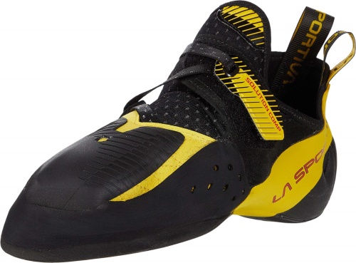 La Sportiva UK Black Yellow Mens Solution Comp Rock Climbing Shoes