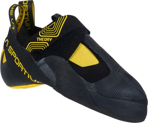La Sportiva UK Black Yellow Mens Theory Rock Climbing Shoes