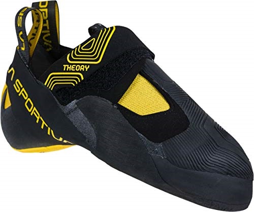 La Sportiva UK Black Yellow Mens Theory Rock Climbing Shoes