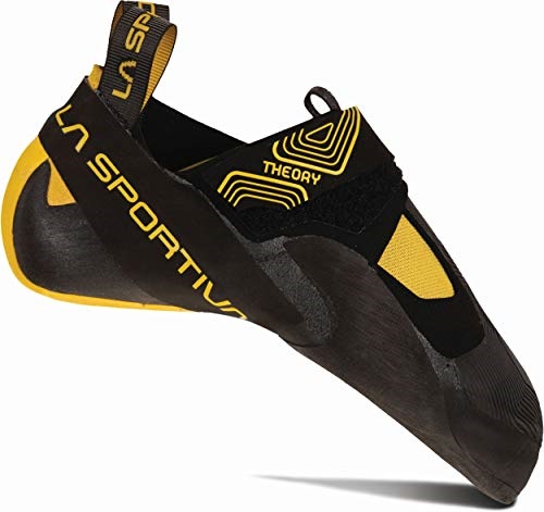 La Sportiva UK Black Yellow Mens Theory Rock Climbing Shoes