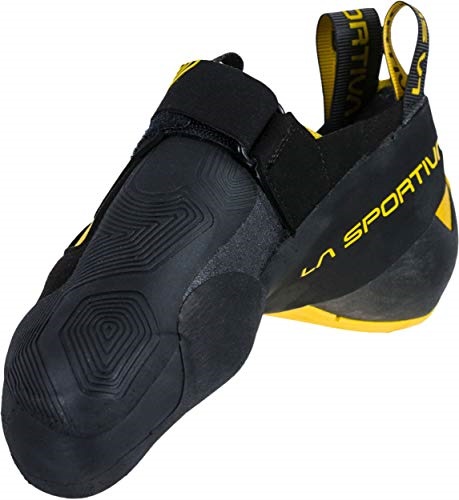 La Sportiva UK Black Yellow Mens Theory Rock Climbing Shoes