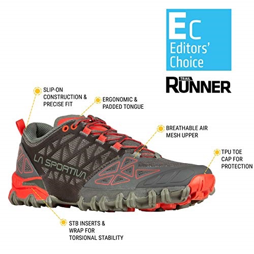 La Sportiva UK Carbon Hibiscus Womens Bushido Ii Trail Running Shoes