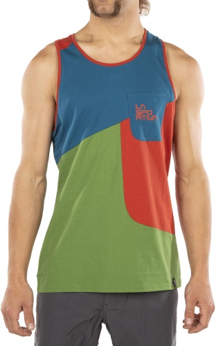 La Sportiva UK Mens Dude T-Shirt Kale Saffron Small