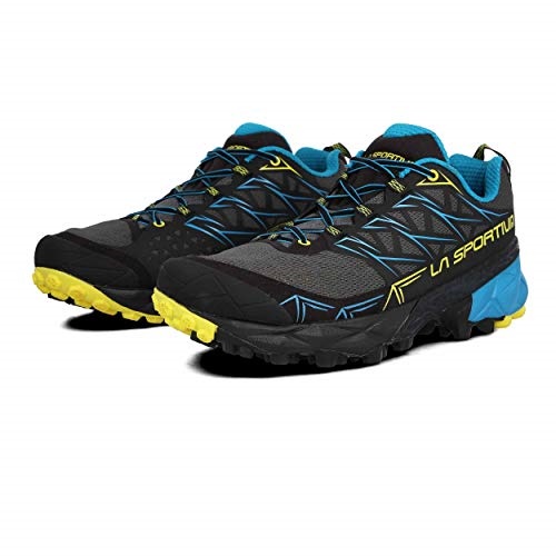 La Sportiva UK Multicoloured Carbon Tropic Blue 000 Men Akyra Trail Running Shoes