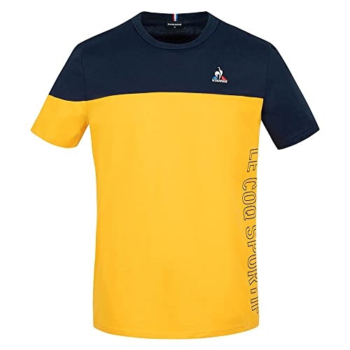 La Sportiva UK Navy Yellow Le Coq Sport-Shirt