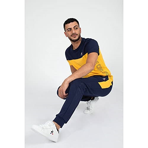 La Sportiva UK Navy Yellow Le Coq Sport-Shirt