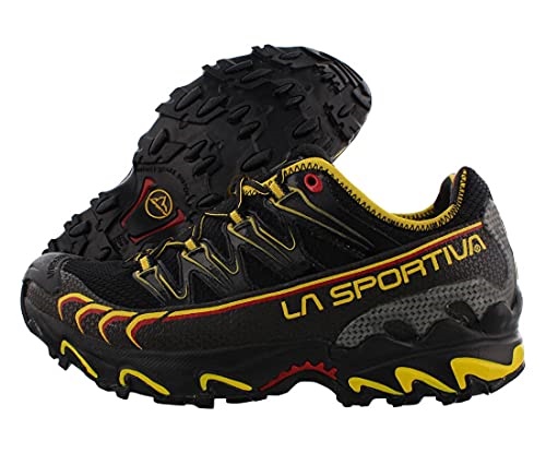 Men Ultra Raptor Trail Running Shoe Black Yellow La Sportiva UK