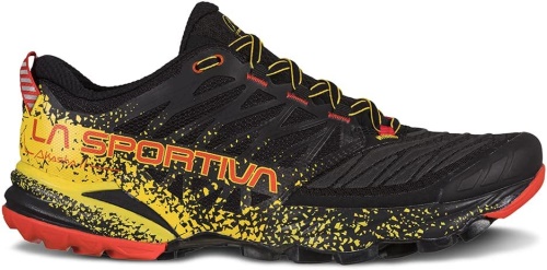 Mens Akasha Ii Trail Running Shoes Black Yellow La Sportiva UK
