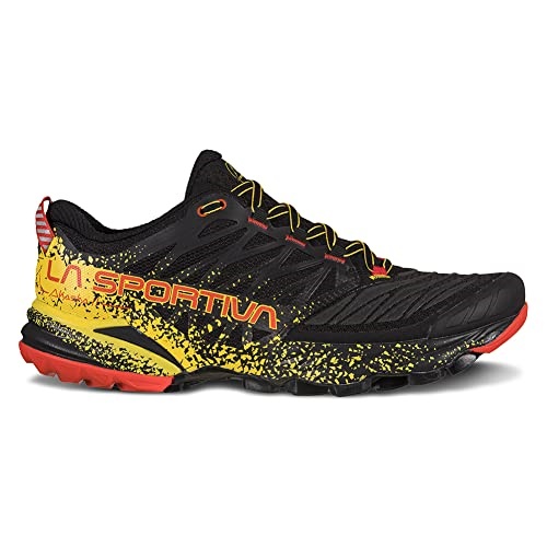Mens Akasha Ii Trail Running Shoes Black Yellow La Sportiva UK