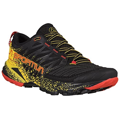 Mens Akasha Ii Trail Running Shoes Black Yellow La Sportiva UK