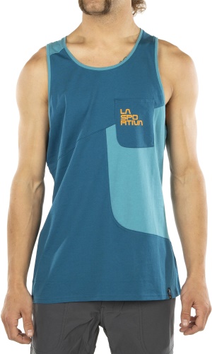 Mens Dude T-Shirt Space Blue Topaz Medium La Sportiva UK