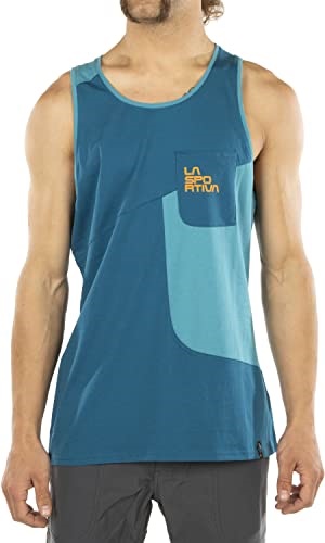 Mens Dude T-Shirt Space Blue Topaz Medium La Sportiva UK