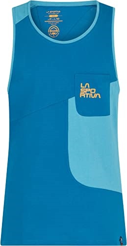 Mens Dude T-Shirt Space Blue Topaz Medium La Sportiva UK