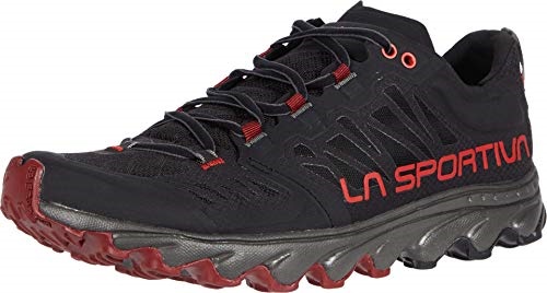 Mens Helios Iii Trail Running Shoes Black Poppy La Sportiva UK