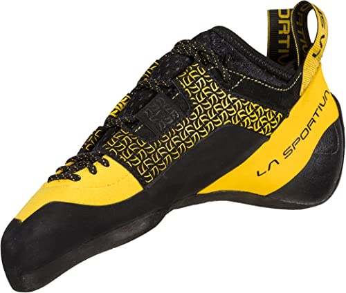 Mens Katana Lace Rock Climbing Shoes Yellow Black La Sportiva UK