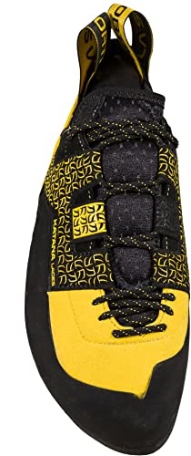 Mens Katana Lace Rock Climbing Shoes Yellow Black La Sportiva UK