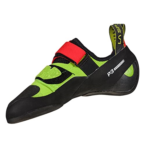 Mens Kubo Rock Climbing Shoes Goji Neon La Sportiva UK