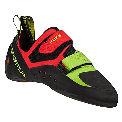 Mens Kubo Rock Climbing Shoes Goji Neon La Sportiva UK