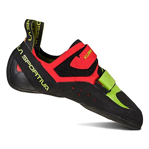 Mens Kubo Rock Climbing Shoes Goji Neon La Sportiva UK