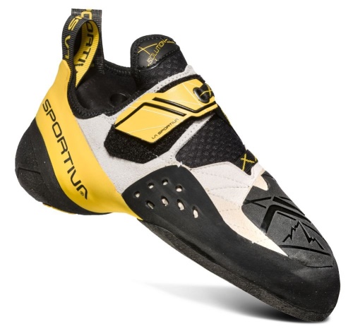 Mens Solution Rock Climbing Shoe White Yellow La Sportiva UK