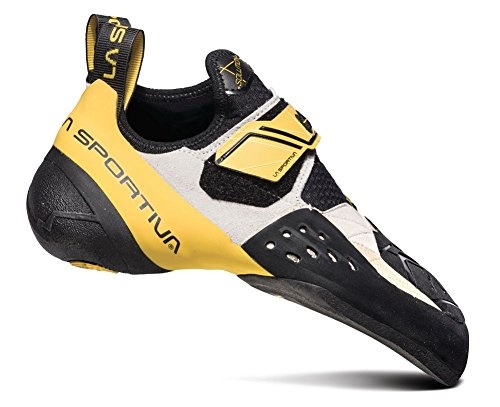 Mens Solution Rock Climbing Shoe White Yellow La Sportiva UK