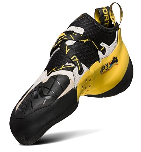 Mens Solution Rock Climbing Shoe White Yellow La Sportiva UK