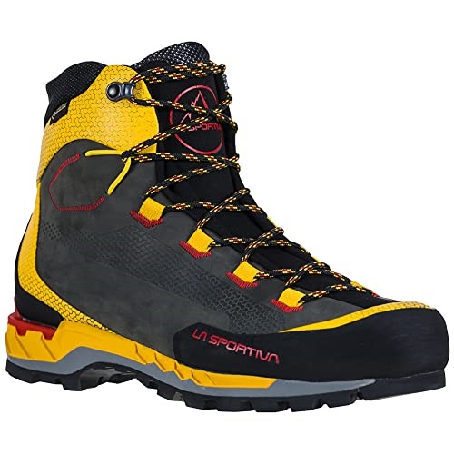 Mens Trango Tech Leather Gtx Mountaineering La Sportiva UK Black Yellow