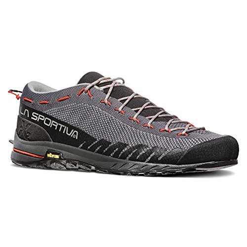 Mens Tx2 Approach Climbing Shoes La Sportiva UK Carbon Tangerine