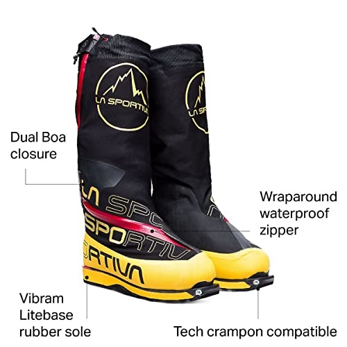 Olympus Mons Cube Mountaineering Boot Yellow Black 44.0 La Sportiva UK