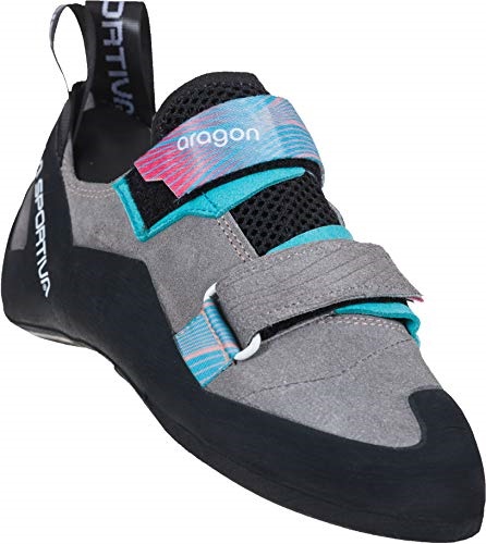 Womens Aragon Rock Climbing Shoes La Sportiva UK Clay Hibiscus