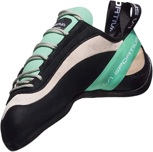 Womens Miura Rock Climbing Shoes La Sportiva UK White Jade Green