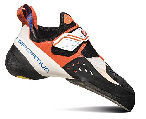 Womens Solution Rock Climbing Shoes White Lily Orange La Sportiva UK