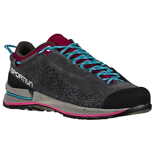 Womens Tx2 Evo Leather Approach Carbon Red Plum La Sportiva UK