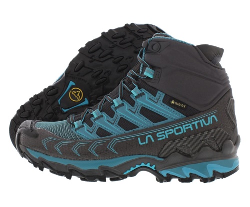 Womens Ultra Raptor Ii Mid Gtx Wide Hiking Boots La Sportiva UK Carbon Topaz