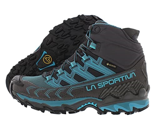 Womens Ultra Raptor Ii Mid Gtx Wide Hiking Boots La Sportiva UK Carbon Topaz