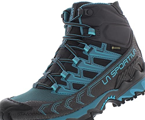 Womens Ultra Raptor Ii Mid Gtx Wide Hiking Boots La Sportiva UK Carbon Topaz