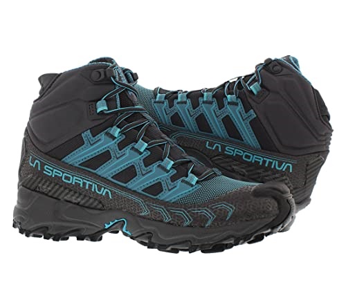 Womens Ultra Raptor Ii Mid Gtx Wide Hiking Boots La Sportiva UK Carbon Topaz