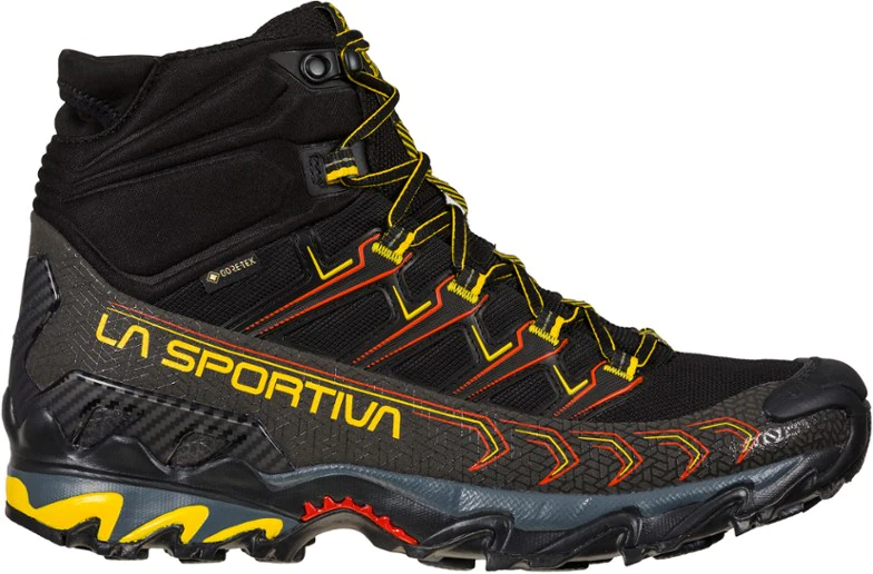 La Sportiva UK Black Yellow Ultra Raptor Ii Mid Gtx Hiking Boots