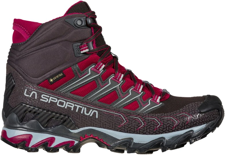 La Sportiva UK Carbon Red Plum Ultra Raptor Ii Mid Gtx Hiking Boots