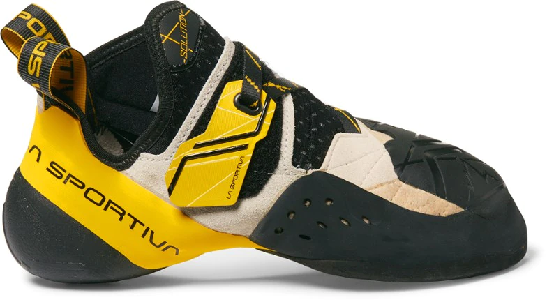 La Sportiva UK White Yellow Solution Climbing Shoes