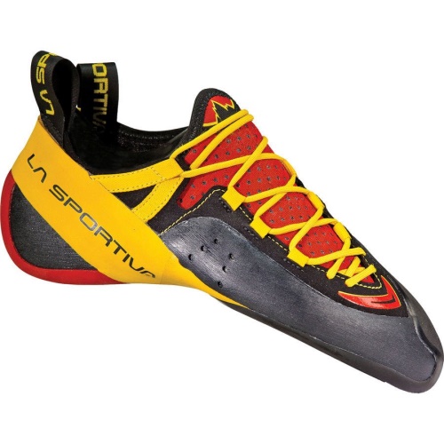 Genius Mens Climbing Shoe Red Yellow La Sportiva UK