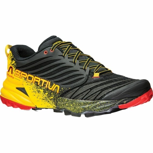 La Sportiva UK Black Yellow Akasha Mens Trail Running Shoe