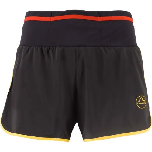La Sportiva UK Black Yellow Tempo Mens Shorts