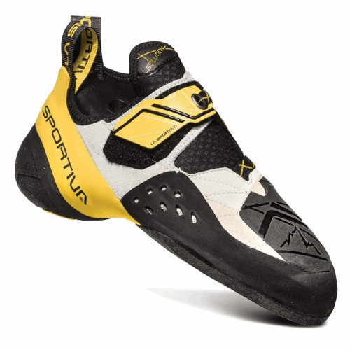 Solution Mens Climbing Shoe White Yellow La Sportiva UK
