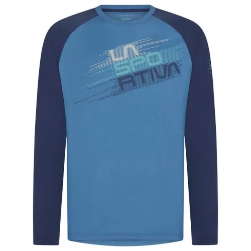 Stripe Evo Long Sleeve Mens Top Atlantic Night Blue La Sportiva UK